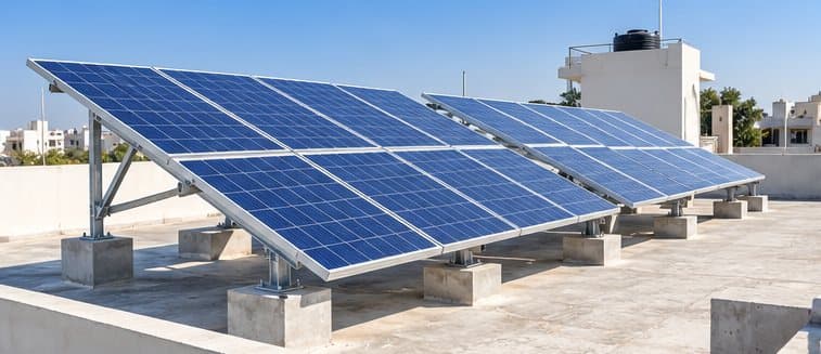Rooftop RCC Solar Structure