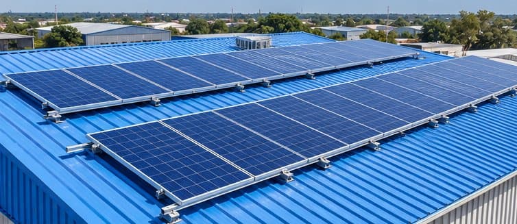 Tin-Shed / Metal Roof Solar Structure